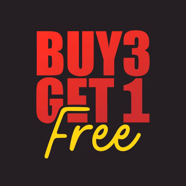 Buy 3 Get 1 Free