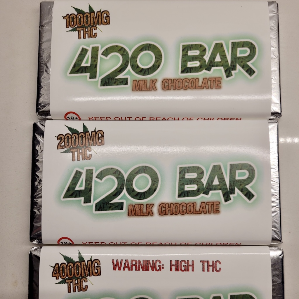 420 THC Milk Chocolate Bars